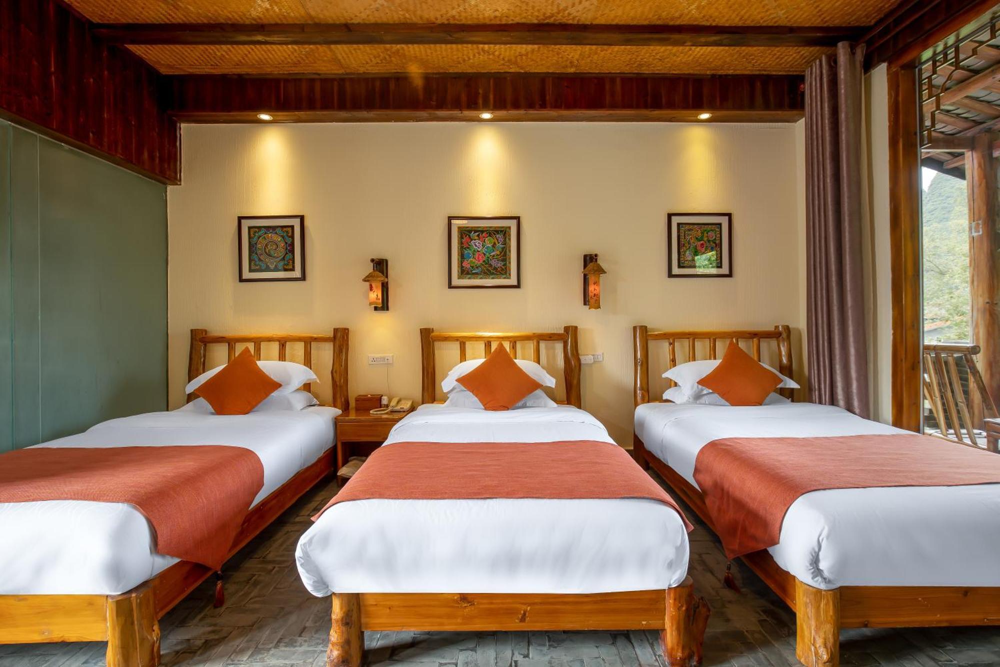 Yangshuo River Lodge Hotel-Free Pick Up From Yangshuo Area Over Three Nights מראה חיצוני תמונה